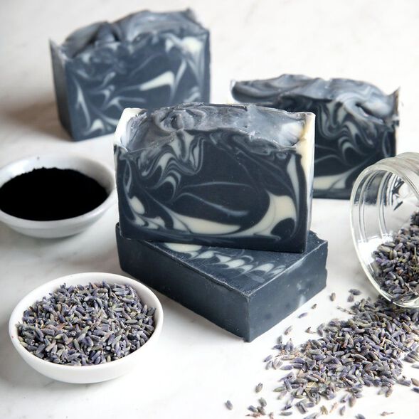 Lavender and Charcoal Soap Project